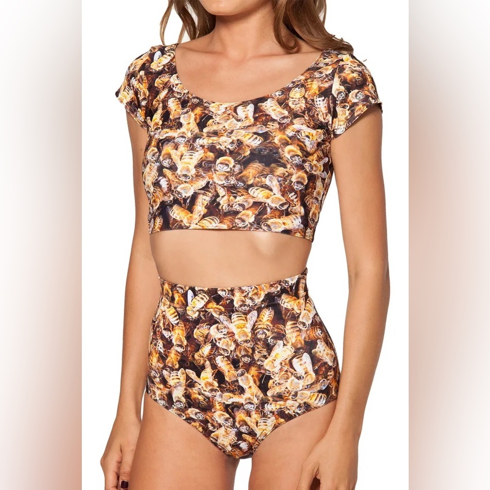 BLACKMILK BEE NANA SUIT TOP AND BOTTOM 🐝 size Small